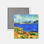 Cezanne - Golf von Marseille, berühmtes Gemälde, Magnet (Vorderseite/Rückseite)