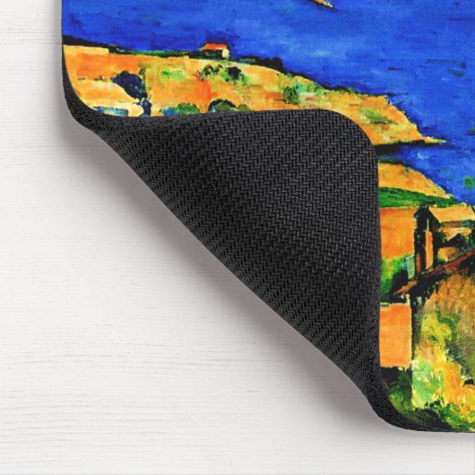 Cezanne - Golf von Marseille, berühmtes Gemälde, Mousepad (Ecke)