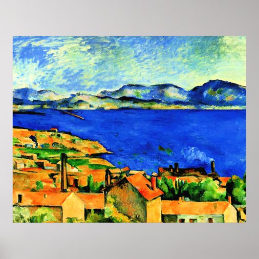 Cezanne - Golf von Marseille, Poster (Vorne)