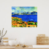 Cezanne - Golf von Marseille, Poster (Küche)