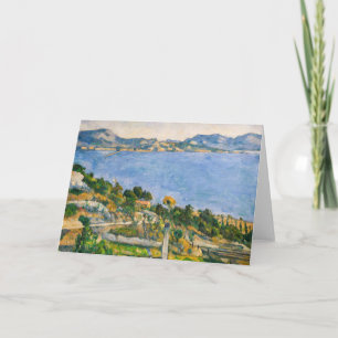 Cezanne - Golf von Marseille von L'Estaque aus ges Karte