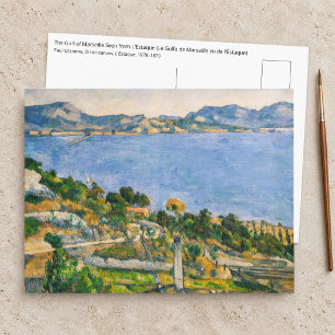 Cezanne - Golf von Marseille von L'Estaque aus ges Postkarte