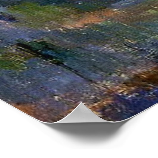 Cezanne - Große Kiefer und rote Erde Poster (Ecke)