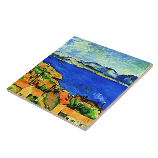 Cezanne - Gulf of Marseille Fliese (Seite)