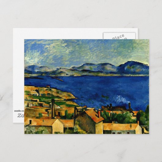 Cezanne - Gulf of Marseille Seen from L'Estacke Postkarte (Vorne/Hinten)