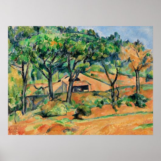 Cezanne - Haus in Provence, beliebte Kunstwerke Poster (Vorne)