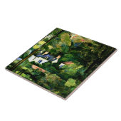 Cezanne - Häuser im Grün-1881 Fliese (Seite)