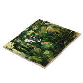Cezanne - Häuser im Grünen, 1881, Fliese (Seite)