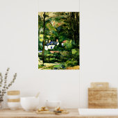 Cezanne - Häuser im Grünen-1881 Poster (Küche)