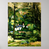 Cezanne - Häuser im Grünen-1881 Poster (Vorne)