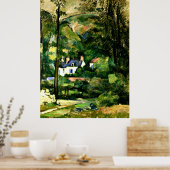Cezanne - Häuser im Grünen-1881 Poster (Küche)
