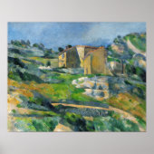 Cézanne - Häuser in der Provence Poster (Vorne)