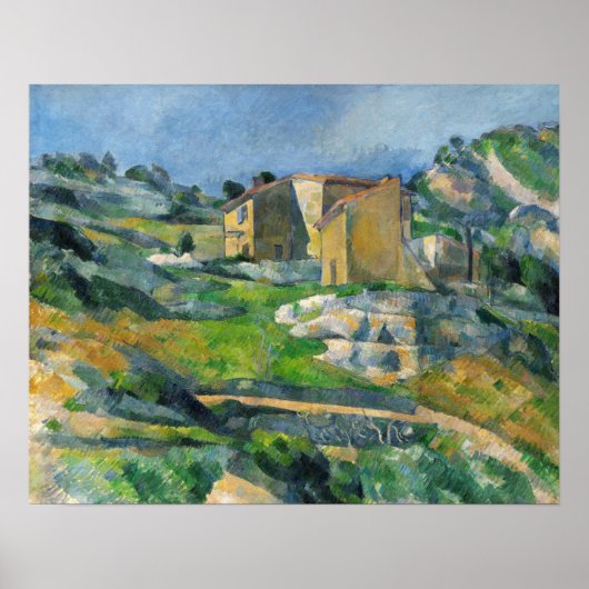 Cézanne - Häuser in der Provence Poster (Vorne)