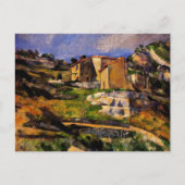 Cezanne - Häuser in der Provence Postkarte (Vorderseite)