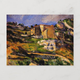 Cezanne - Häuser in der Provence Postkarte