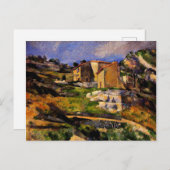 Cezanne - Häuser in der Provence Postkarte (Vorne/Hinten)