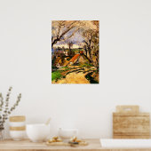 Cezanne - Hütten von Auvers, Poster (Küche)