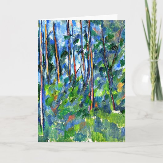 Cezanne - im Holz -1898 Karte (Vorderseite)