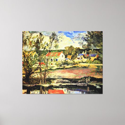 Cezanne - Im Oise Valley, ein Kunstwerk Leinwanddruck (Vorderseite)