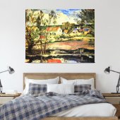 Cezanne - Im Oise Valley, ein Kunstwerk Leinwanddruck (Insitu (Schlafzimmer))
