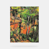 Cezanne - Im Park des Schlosses Noir Acrylschild (Vorderseite)