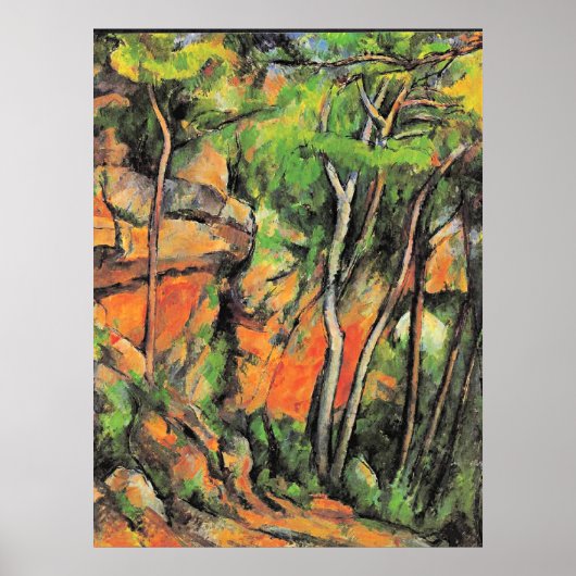 Cezanne - Im Park des Schlosses Noir Poster (Vorne)