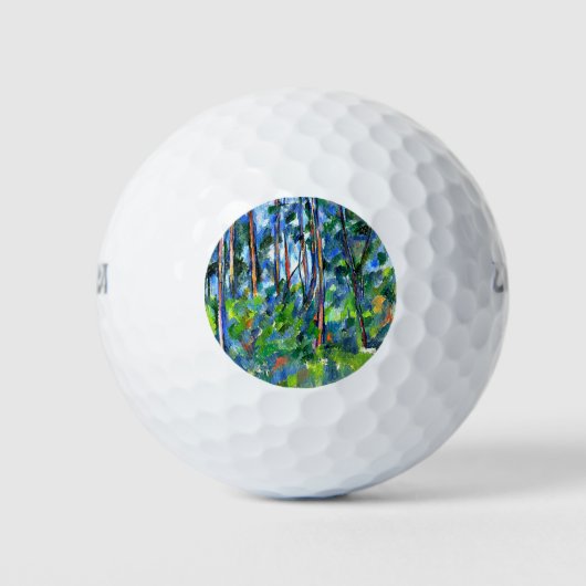 Cezanne - Im Wald -1898 Golfball (Vorderseite)