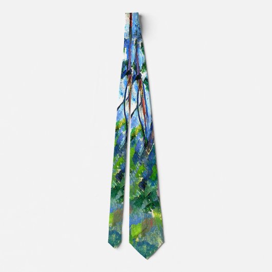 Cezanne - Im Wald -1898 Krawatte (Rückseite)