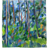 Cezanne - Im Wald, Duschvorhang (Vorderseite)
