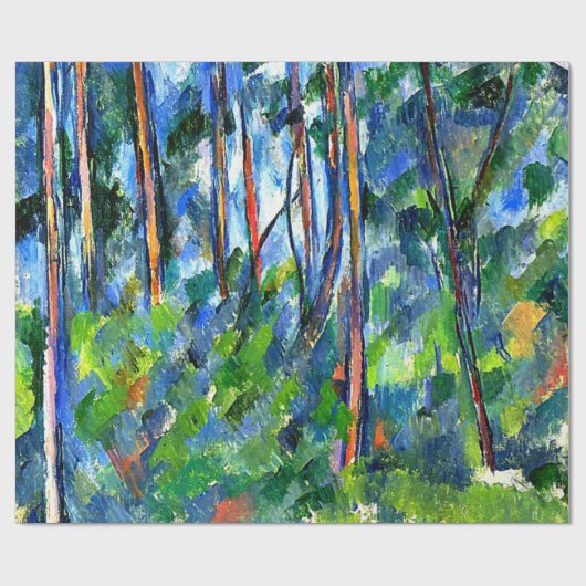 Cezanne - Im Wald Geschenkpapier (Flach)