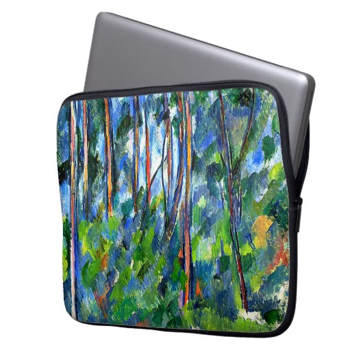 Cezanne - Im Wald Laptopschutzhülle (Vorderseite Links)