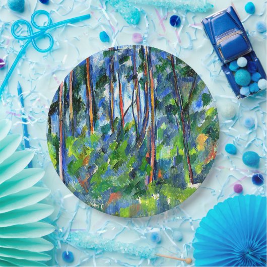 Cezanne - Im Wald Pappteller (Party)