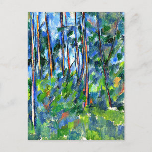Cezanne - Im Wald Postkarte