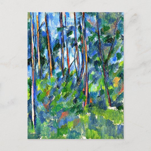 Cezanne - Im Wald Postkarte (Vorderseite)