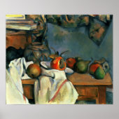 Cézanne - Ingwer Pot mit Granatapfel und Birnen Poster (Vorne)