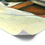 Cézanne - Ingwer Pot mit Granatapfel und Birnen Poster (Ecke)