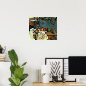 Cézanne - Ingwer Pot mit Granatapfel und Birnen Poster (Heimbüro)
