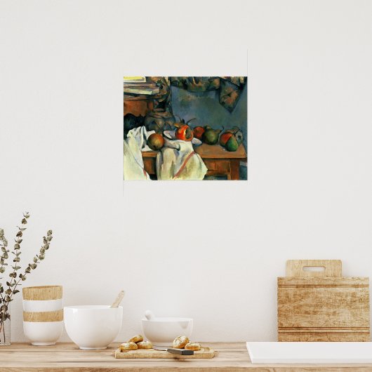 Cézanne - Ingwer Pot mit Granatapfel und Birnen Poster (Küche)