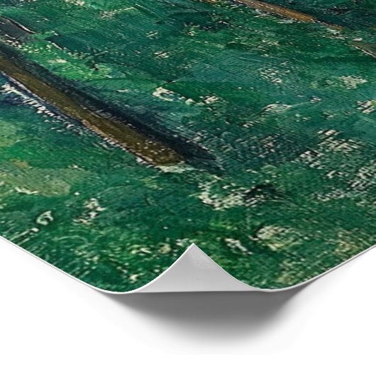 Cézanne, Inneres eines Waldes Poster (Ecke)