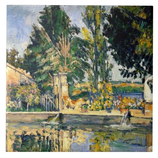 Cezanne - Jas de Bouffan, Fliese (Vorderseite)