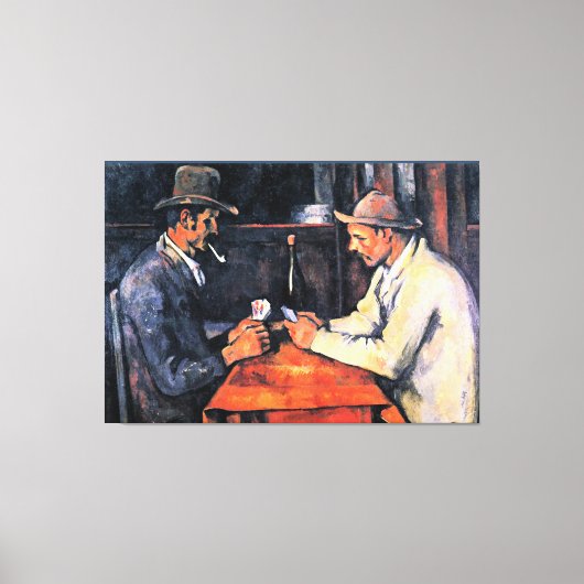 Cezanne - Kartenspieler (2) Leinwanddruck (Vorderseite)