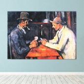 Cezanne - Kartenspieler (2) Leinwanddruck (Insitu (Holzboden))