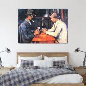Cezanne - Kartenspieler (2) Leinwanddruck (Insitu (Schlafzimmer))