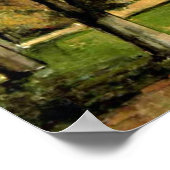 Cezanne - Kastanienbäume in Jas de Bouffan Poster (Ecke)