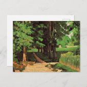 Cezanne - Kastanienbäume Postkarte (Vorne/Hinten)