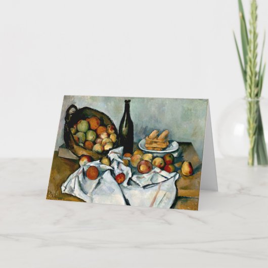 Cezanne - Korb mit Äpfeln Karte (Vorderseite)
