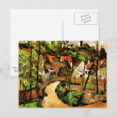 Cezanne - Kurve der Straße Postkarte (Vorne/Hinten)