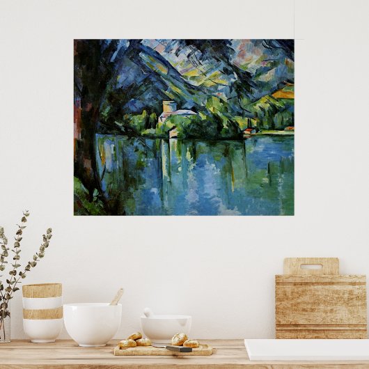 Cezanne - Lac d'Annecy Poster (Küche)