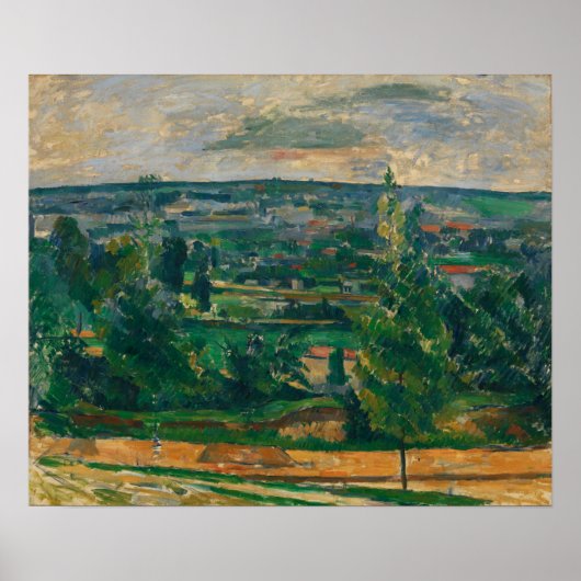 Cézanne - Landschaft des Jas de Bouffan Poster (Vorne)
