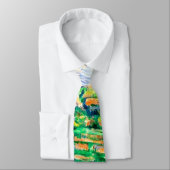 Cezanne - Landschaft in Auvers-Sur-Oise Krawatte (Gebunden)